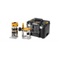 Ρούτερ Σταθερής Βάσης Dewalt 18V XR Brushless 8mm(1/4") (Χωρίς μπαταρία & φορτιστή) με κασετίνα DCW604NT