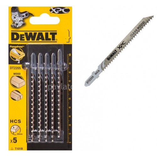 Λεπίδες Dewalt σετ 5τμχ. XPC ξύλου 100x2.7mm (T101B) DT2205