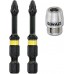 Σετ 2 Μύτες Dewalt PZ2 50mm με μαγνήτη αυτοσυγκράτησης+αντάπτορας DT70535T