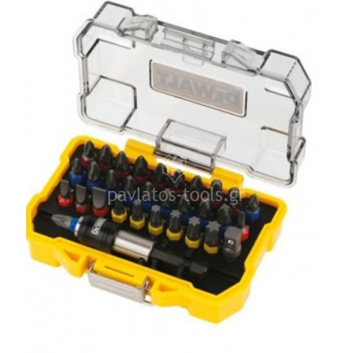 Σετ Dewalt 32 τεμαχίων μύτες υψηλών επιδόσεων με μαγνητικό αντάπτορα DT71562