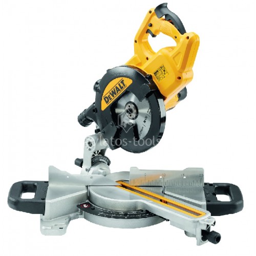 Συρόμενο Φαλτσοπρίονο πάγκου Dewalt 216mm 1300 Watt DWS773