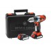 Δράπανοκατσάβιδο Λιθίου Black&Decker Υψηλής Απόδοσης 2 Ταχυτήτων 14.4V EGBHP146BK