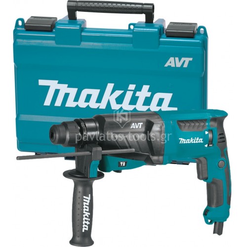 Πνευματικό Σκαπτικό MAKITA 800 Watt 26mm SDS-PLUS με AVT+Ταχυτσόκ HR2631FT