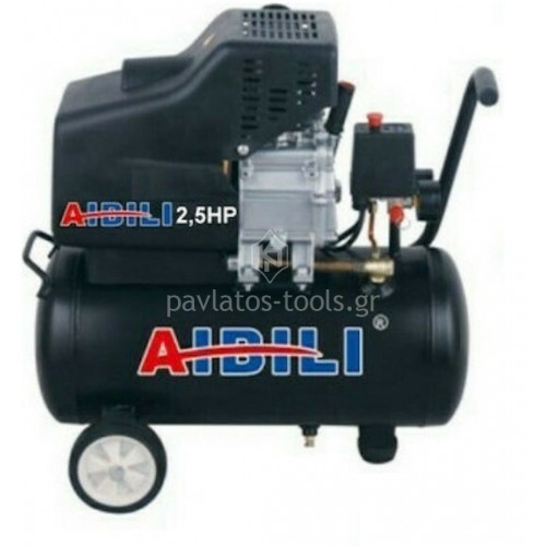 Αεροσυμπιεστής Aibili 24 ltr 2,5hp μονομπλόκ ελαιολίπαντος IBL25/2,5