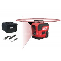 Αλφάδι Laser Αυτορυθμιζόμενο Περιστροφικό 360° Skil με Κόκκινες Ακτίνες 1960DA MT1E1960DA
