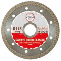 Δίσκος ξηρής κοπής Sankyo Turbo για μάρμαρο-πλακάκι+γρανιτένιο πλακάκι 125mm 