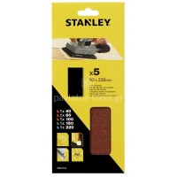 Γυαλόχαρτα Stanley σετ 5 τεμαχίων 93x230mm STA31116