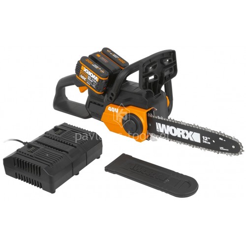 Αλυσοπρίονο μπαταρίας Worx 30cm 40V (2x2.0Ah) WG381E