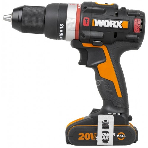 Κρουστικό Δραπανοκατσάβιδο Worx Slammer Brushless (2x2.0Ah) WX-JCR